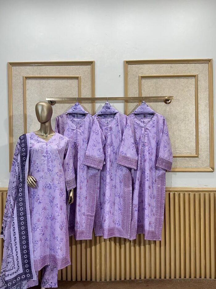Lawn 3pc Stitched Suit